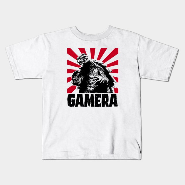 GAMERA - Rising sun - 1999 Kids T-Shirt by KERZILLA